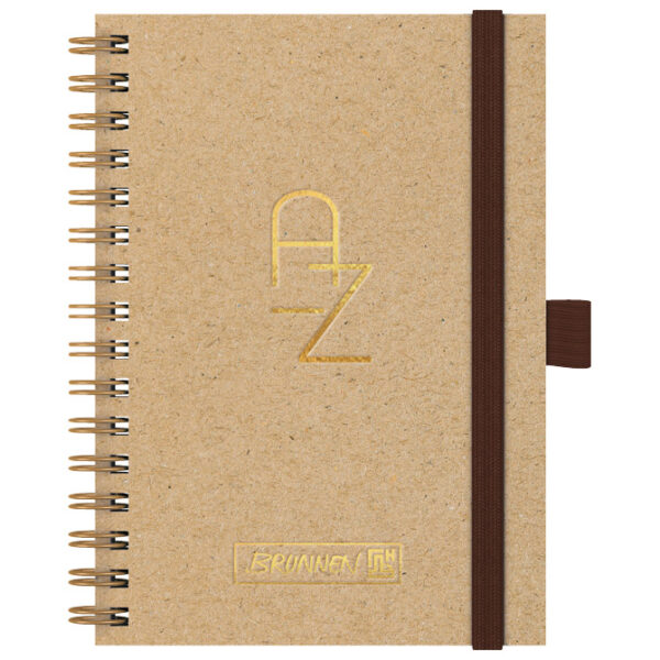 Adresar telefonski 100x145 mm A-Z spiralni s gumicom Brunnen 10-6465072 bež!!