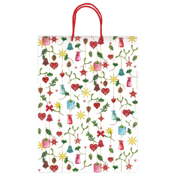 Vrećice ukrasne 20,5x26x11,5 cm novogodišnje Rex-Saul Sadoch SDN20-486G