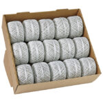 Špaga ukrasna metalik fi-2 mm/20m Prasent 127-631 srebrna - Slika 2