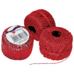 Špaga ukrasna metalik fi-2 mm/20m Prasent 127-609 crvena