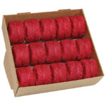 Špaga ukrasna metalik fi-2 mm/20m Prasent 127-609 crvena - Slika 2