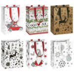 Vrećice ukrasne 10x14x8 cm novogodišnje Stewo 5384 70 sortirano