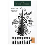 Set Pitt artist pen+Sketchbook pk9 Faber Castell 267102 - Slika 4