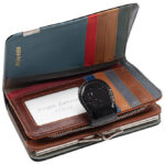 Novčanik kožni ženski lakirani Angel 1500 crni - Slika 2