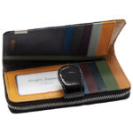 Novčanik kožni ženski lakirani Angel 1517 crni - Slika 2