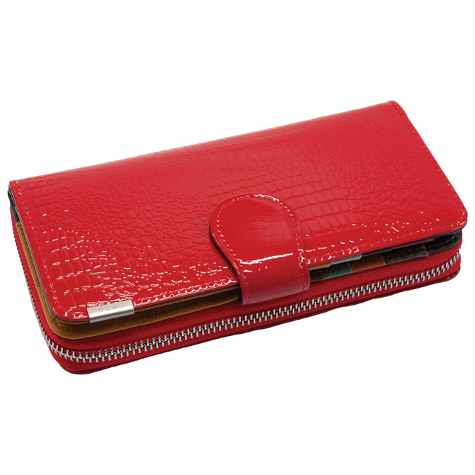 000057212 Novčanik kožni ženski lakirani Angel 1517 crveni - Slika 1