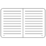 Notes 13x21 cm crte 96L s gumicom Castelli Copper Honeycomb anracit/bakreni - Slika 2