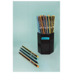 Olovka grafitna HB trokutasta Black u čaši pk72 Connect sortirano - Slika 3