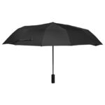 Kišobran ručni sklopivi automatik s gumenom drškom Omaha crni - Slika 5