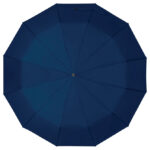 Kišobran ručni sklopivi automatik s gumenom drškom Omaha tamnoplavi - Slika 4