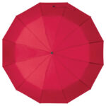 Kišobran ručni sklopivi automatik s gumenom drškom Omaha crveni - Slika 4