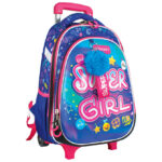 Ruksak školski s kotačićima XT Super Girl 25.Connect