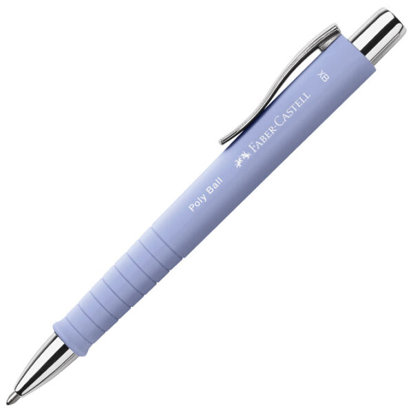 Olovka kemijska gumirana Poly Ball XB Faber Castell 241154 pastelno plava