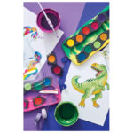 Boja vodena fi 24 mm 12 boja + bijela tempera Connector Unicorn Faber Castell 125035 - Slika 4