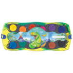 Boja vodena fi 24 mm 12 boja + bijela tempera Connector Dino Faber Castell 125036 - Slika 2