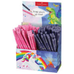 Olovka grafitna HB Unicorn&Dino u čaši pk144 Faber Castell 111550 sortirano