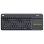 Tipkovnica + touchpad K400+ Logitech crna