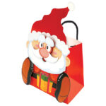 Vrećice ukrasne pop up 3D 18,5x13x8,5 cm novogodišnje Lebez 81862 sort!! - Slika 2