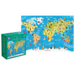 Puzzle 250 kom Kids 5 World Map Interdruk - Slika 2