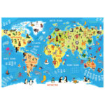 Puzzle 250 kom Kids 5 World Map Interdruk - Slika 4
