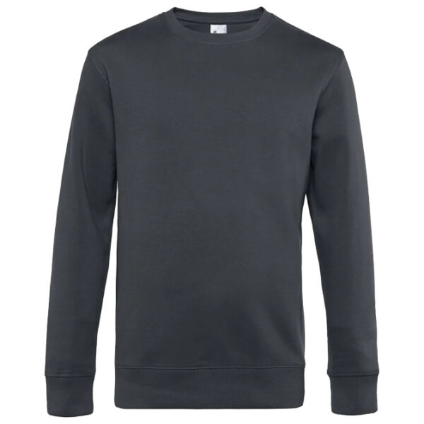 Majica dugi rukavi B&C King Crew Neck 280g asphalt S!!