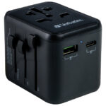 Adapter-punjač univerzalni putni za mobitele,tablete,prijenosna računala USB-C PD i USB Verbatim 49544 - Slika 2