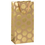 Vrećice ukrasne-2 boce 18x36x10,5 cm  Stewo 6462 80 zlatna blister