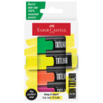 Signir 1-5 mm mini TXTLNR Superflorescent kart.kutija Faber Castell 154204/4boje blister