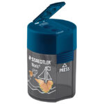 Šiljilo metalno s pvc kutijom 2rupe "Ocean" Staedtler 512 003 plavo/sivo - Slika 2