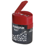 Šiljilo metalno s pvc kutijom 2rupe "Noris" Staedtler 512 188 crveno/sivo - Slika 2