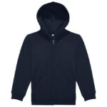 Majica dugi rukavi B&C Zip Hood kids 280g ID 334 tamno plava 7/8