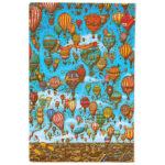 Notes 9x14 cm-mini crte 104L s gumicom Balloon Festival Flexis Paperblanks FB9912-3 - Slika 3