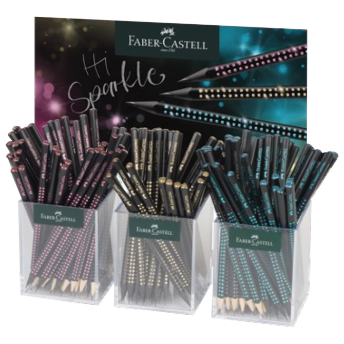 000058567 Stalak s olovkama grafitnim Sparkle Midnight pk144 Faber Castell 118255 sortirano - Slika 1