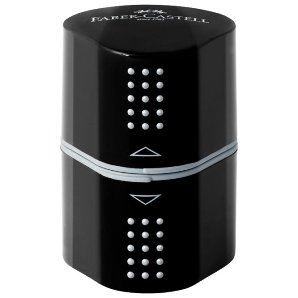 Šiljilo pvc s pvc kutijom 3rupe Grip 2001 Trio Faber Castell 283899 crno