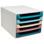 Kutija s 5 ladica Skandi Exacompta 221606D sort - Slika 2