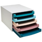 Kutija s 5 ladica Skandi Exacompta 221606D sort - Slika 4