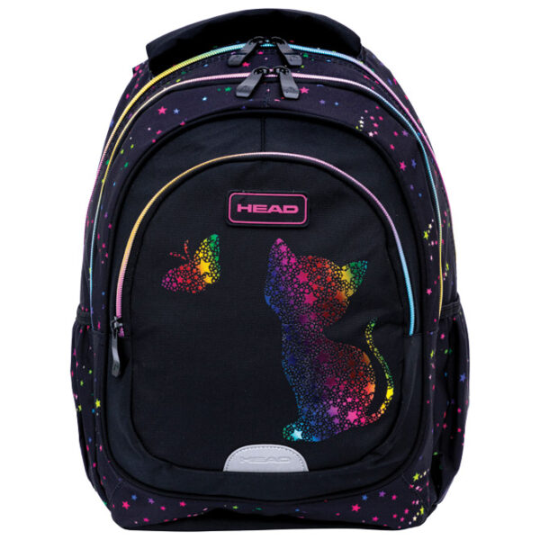 Ruksak školski-notebook anatomski Rainbow Kitty Head 502025033