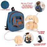 Ruksak mini s odvojivim plišancem Bob Bunny Perletti 13035 - Slika 3