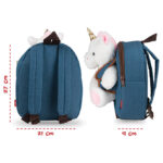 Ruksak mini s odvojivim plišancem Tiara Unicorn Perletti 13037 - Slika 2