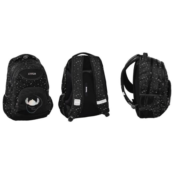 Ruksak školski anatomski Disney Stitch Beuniq DS25II-2708 crni