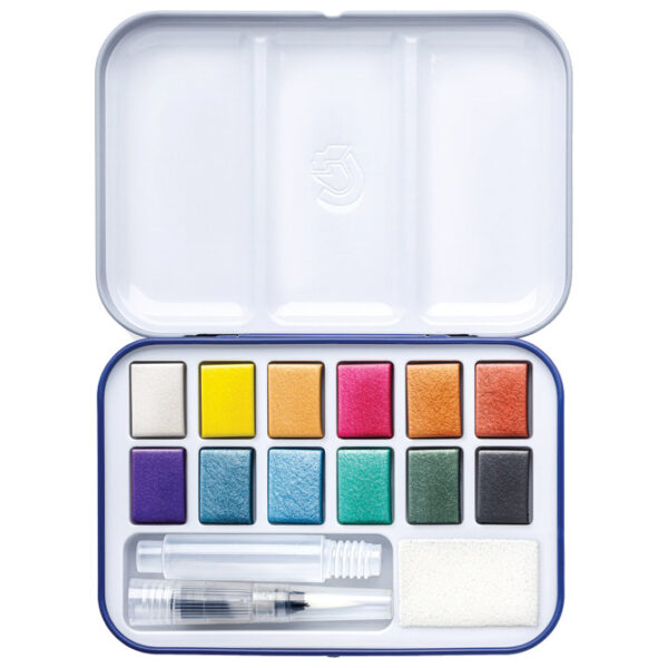 Boja vodena 12boje u metalnoj kutiji Travel box Design Journey Staedtler 888M M12-C