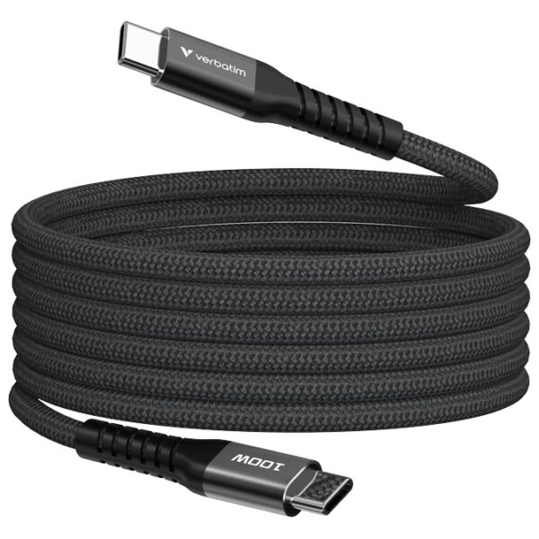 Kabel magnetski USB-C na USB-C 100W 120 cm Verbatim 31863 crni