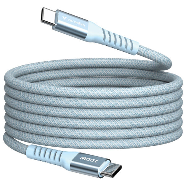 Kabel magnetski USB-C na USB-C 100W 120 cm Verbatim 31856 plavi