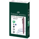 Olovka kemijska gumirana Poly Ball Urban XB Faber Castell 241119 bordeaux - Slika 3