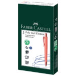 Olovka kemijska gumirana Poly Ball Urban XB Faber Castell 241125 coral - Slika 3