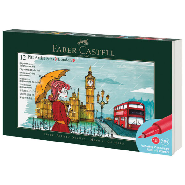 Set Pitt artist pen pk12 London Faber Castell 267137 sortirano
