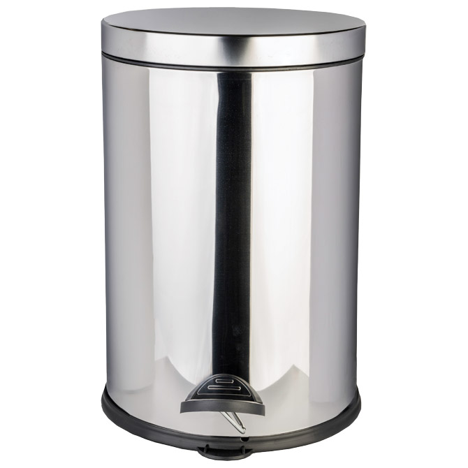 000059666 Koš za smeće s pedalom i poklop. Inox-20L - Slika 1