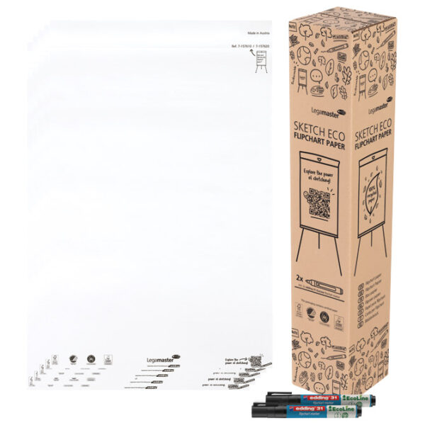 Blok-Flipchart u roli 65x98cm 5x20 listova Sketch Eco Legamaster 7-157610