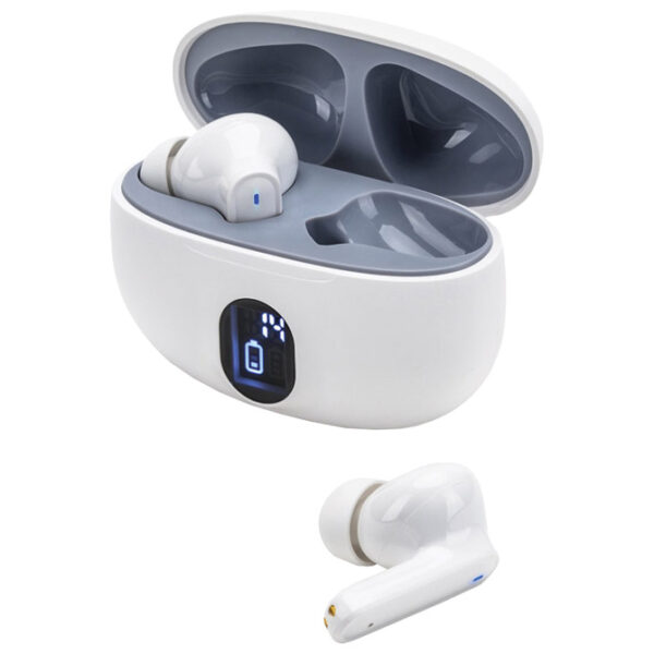 Slušalice bežićne Stricker 97188106 bijele sa prikazom razine napunjenosti