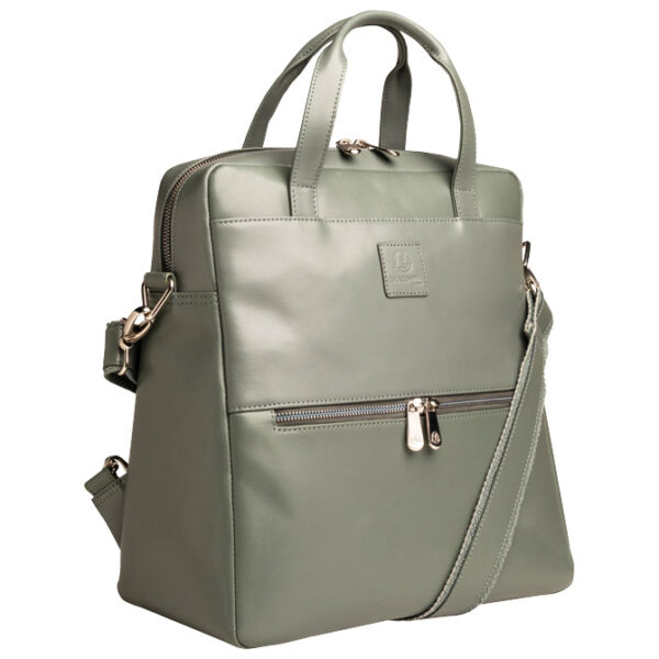 Torba poslovna kožna ženska Exactive  Exacompta 17236 kositar siva